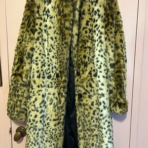 Carine Roitfeld for Uniqlo Faux Fur Leopard Coat